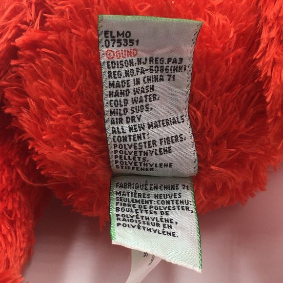 Sesame Street ELMO 14" Plush Stuffed Animal 2010 by GUND - Picture 8 of 8